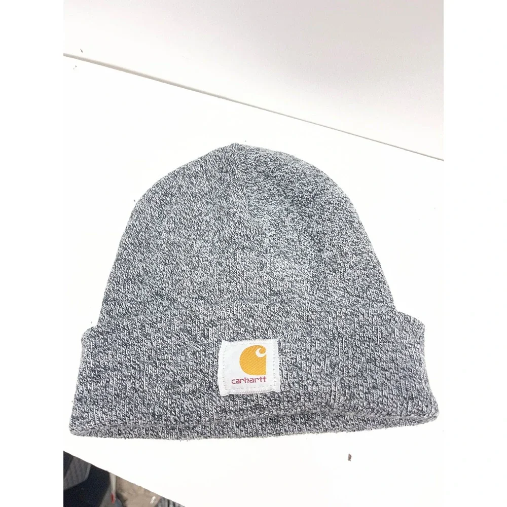 Carhartt A18 Grey Marl Knit Acrylic Watch Hat Beanie One Size Fits All OSFA